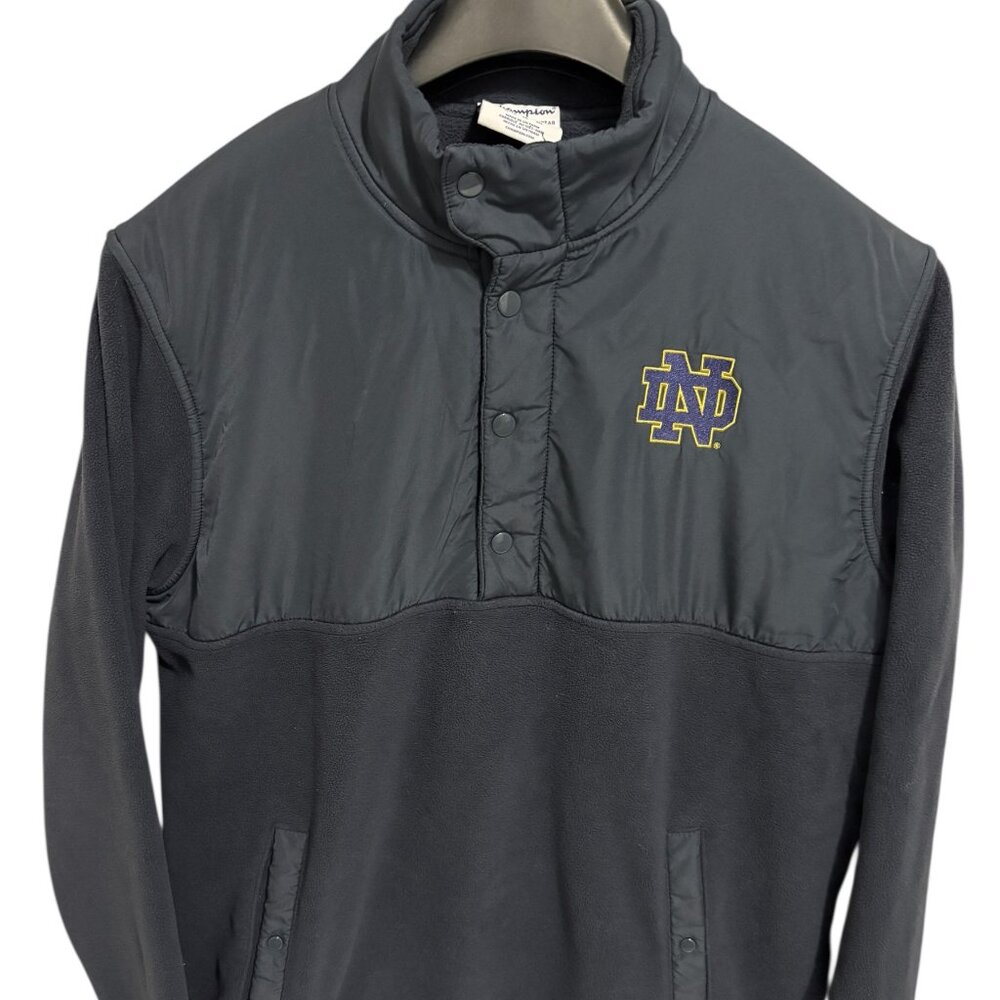 Notre Dame Fighting Irish 1/4 Snap Fleece Pullover Size XL Champion